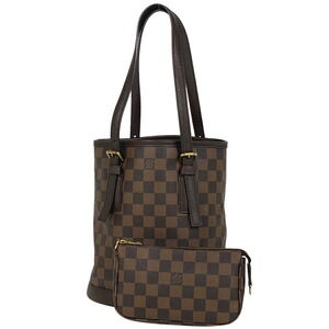 Louis Vuitton Mare Handbag Bucket Shoulder Bag Tote Damier Brown